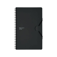コクヨ ソフトリングノート ペノット 5mm方眼 A5変形 ブラック FC827MZ-ｽ-SP137S5-D