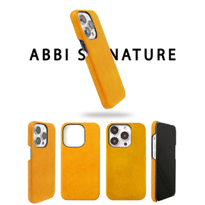 ABBI SIGNATURE iPhone 14/13用MARGOTイタリアンレザーバックカバー ブラック ABS24044I14BK-イメージ4