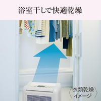 三菱 MJ-M120YX-W 衣類乾燥除湿機 サラリ ホワイト|エディオン公式通販