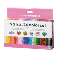 カワダ パーラービーズ ナノビーズ 24色セット ﾅﾉﾋﾞ-ｽﾞ24ｼﾖｸｾﾂﾄ