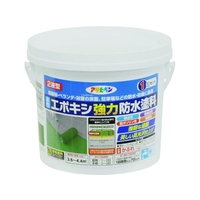 アサヒペン 水性エポキシ強力防水塗料 1KGセット ダークグリーン FC191HW-1951397