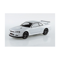 アオシマ ニッサン 1/32 R34スカイライン GT-R(ホワイト) Aﾗｸﾌﾟﾗ12WHR34GTRﾎﾜｲﾄ
