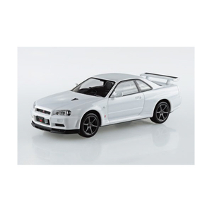 アオシマ ニッサン 1/32 R34スカイライン GT-R(ホワイト) Aﾗｸﾌﾟﾗ12WHR34GTRﾎﾜｲﾄ-イメージ1