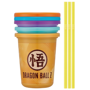 スケーター ストロー付タンブラー3個 ドラゴンボールZ ブルー・オレンジ・バイオレット SIH3STDBZｽﾄﾛ-ﾂｷﾀﾝﾌﾞﾗ-3ｺ-イメージ2