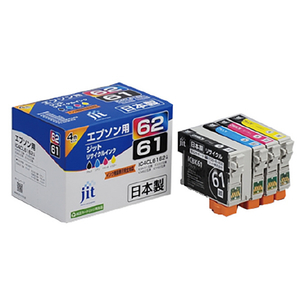 JIT エプソン(EPSON) IC4CL6162対応 ジットリサイクルインクカートリッジ 4色パック JIT-E61E624P JIT エプソン(EPSON) IC4CL6162対応 ジットリサイクルインクカートリッジ 4色パック JIT-E61E624P