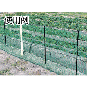 ワイドクロス 防護ネット　アニマルネットホールタイプ（杭付セット）　幅１ｍ×長さ２０ｍ　目合１６ｍｍ HGR-161020-イメージ7