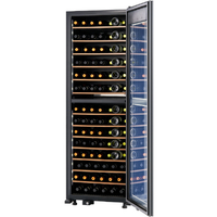 ワインセラー ブラック ガラス扉 5段収納 楽天市場】インテリア性に優れたスリムデザイン全面ミラーガラス