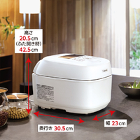 象印 NWUS07WZ 圧力IH炊飯ジャー(4合炊き) 炎舞炊き 絹白|エディオン 