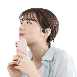 HI DISC 骨伝導ワイヤレスヘッドフォン e angle select HIDISC グリーン HDBCEX19GLLE4-イメージ2