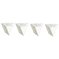 WAKI(和気産業) 棚ダボ 平受 ホワイト 4個 FCK0598-AP-1457W 5X7