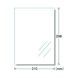 エーワン UVカット透明カバーフィルム 空気が抜けるタイプ　A4サイズ用 35045-イメージ2