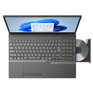富士通 16型WUXGA/Core i7/Iris Xe グラフィックス/メモリ16GB/約256GB SSD/DVD/WiFi 7 FMV Note A ブライトブラック FMVA75K3BA-イメージ3
