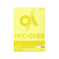 SAKAEテクニカルペーパー 厚口カラーPPC A3 レモンイエロー 50枚×10冊 FC88274-LPR-A3-LY
