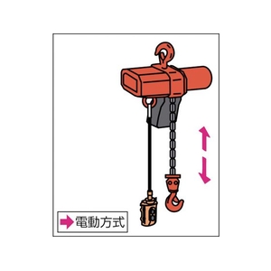 象印チェンブロック α型電気チェーンブロック・160kg・6m・単相100V 0.166--15315 FC003HF-3870791-イメージ3