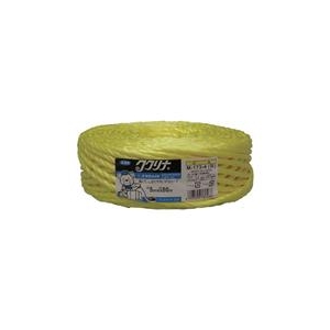 ユタカメイク 荷造り紐　PSロープ　5mm×80m　イエロー M-173-4-イメージ1