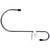WAKI(和気産業) WAKI/Sカン クローム 変形 100(6×37×250mm) 324400 FCB4941-BK-912-イメージ1