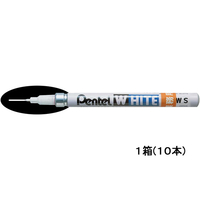 ぺんてる ホワイト極細(業務用) 10本 1箱(10本) F867895-X100W-SDG