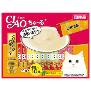 いなばペットフード CIAO ちゅ～る とりささみバラエティ 40本入り ﾁﾕ-ﾙﾄﾘｻｻﾐﾊﾞﾗｴﾃｲ14GX40-イメージ1