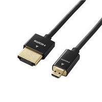 エレコム カメラ接続用HDMIケーブル(HDMI microタイプ) 1．5m ブラック DGW-HD14SSU15BK