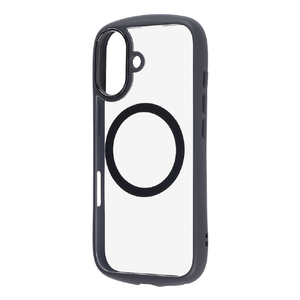レイ・アウト iPhone 17用ハイブリッドガラスケース Puffull 10H +レンズガードリング マグネット充電対応 / ブラック RT-P52CMD4/B-イメージ1