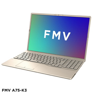 富士通 FMVA75K3GA 16型WUXGA/Core i7/Iris Xe グラフィックス/メモリ