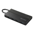 BUFFALO USB3．2(Gen1) Type-C バスパワーハブ(4ポート) ケーブル収納 ブラック BSH4U130C1BK