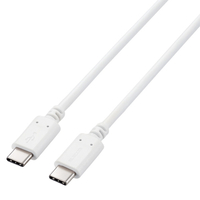エレコム USB2．0ケーブル(C-C、100W対応) 2．0m ホワイト MPA-CC5P20WH