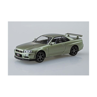 アオシマ ニッサン 1/32 R34スカイライン GT-R ニュル(ミレニアムジェイド) Aﾗｸﾌﾟﾗ12MJR34GTRMｼﾞｴｲﾄﾞ