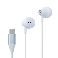 ラディウス Type-C直結 インナーイヤー型イヤホン ホワイト HP-NEL12CW