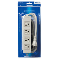 パナソニック OAタップ(4個口・3m) グレー WCH2334HP