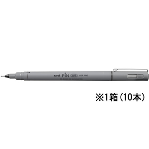 三菱鉛筆 ピン 油性ペン 極細 0.64mm 黒 10本 1箱(10本) F868013-PIN03A.24-イメージ1