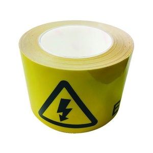 セーフラン安全用品 セーフラン/耐摩耗標識テープ 感電注意ELECTRIC SHOCK HAZARD FC934HJ-2069002-イメージ2