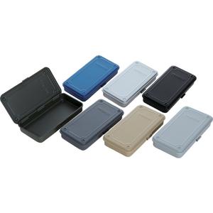 トラスコ トランク型工具箱　２０３Ｘ１０９Ｘ３５　ライトグレイ T-19LG-イメージ2