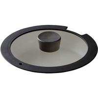 アイリスオーヤマ ダイヤモンドコートパンIH用ガラス蓋28cm 黒 FCE230Y-H-IS-GL28