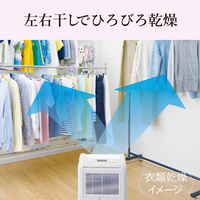 三菱 MJ-M120ZX-W 衣類乾燥除湿機 12Lタイプ ホワイト|エディオン公式通販