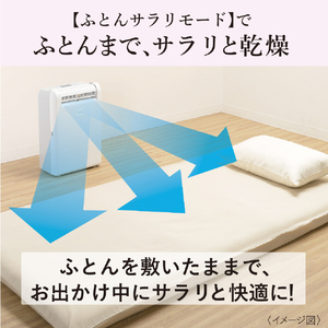 三菱 衣類乾燥除湿機 12Lタイプ ホワイト MJ-M120ZX-W-イメージ8