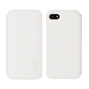 National Geographic iPhone SE(第3世代)/SE(第2世代)/8/7用Eco-Leather FOLIO CASE ホワイト NG19048I9-イメージ1