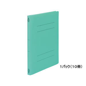 キングジム フラットファイル クイックイン〈PP〉GX A4タテ 緑 10冊 1パック(10冊) F935477-4432GXﾐﾄ-イメージ1