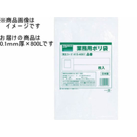 トラスコ中山 業務用ポリ袋0.1×800L 2枚入 FC388HV-8552604