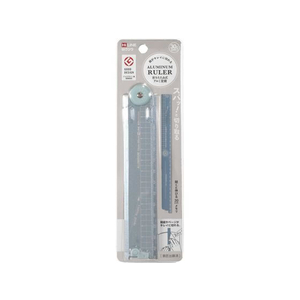 クツワ 折りたたみアルミ定規 ブルー FCU4070-XS05BL-イメージ3