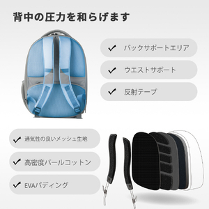 PETKIT Breezy 2 Cat Travel 猫バック ホワイト P7704WHｷﾔﾘ-ﾊﾞﾂｸﾞ-イメージ5