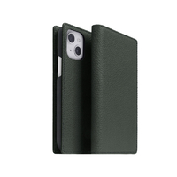 ABBI SIGNATURE iPhone 14/13用VINTAGE イタリアンレザーダイアリーケース グリーン ABS24049I14GR