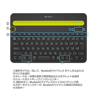 ロジクール K480BK マルチデバイス対応Bluetoothキーボード ブラック