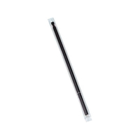 シバセ工業 カラーストロー透明袋入り 500本入 ストレート 黒 FC326LU-7099220