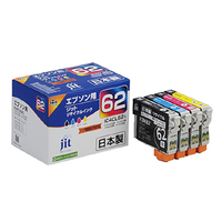JIT エプソン(EPSON) IC4CL62対応ジットリサイクルインクカートリッジ 4色パック JIT-E624P