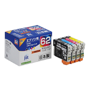 JIT エプソン(EPSON) IC4CL62対応ジットリサイクルインクカートリッジ 4色パック JIT-E624P JIT エプソン(EPSON) IC4CL62対応ジットリサイクルインクカートリッジ 4色パック JIT-E624P