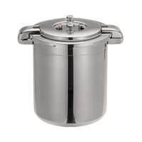 ワンダーシェフ プロビッグ4 業務用両手圧力鍋20L シルバー NPDD20