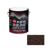 アサヒペン 油性木部防虫防腐ステインEX 1.6L ダークオーク FC635NV