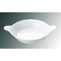 Royale ロイヤル 丸 耳付グラタン皿 無地 No.602 15cm ホワイト FC127LX-8079900