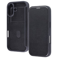 レイ・アウト iPhone 17用クリアフリップケース マグネット / ブラック RT-P52LCC/B